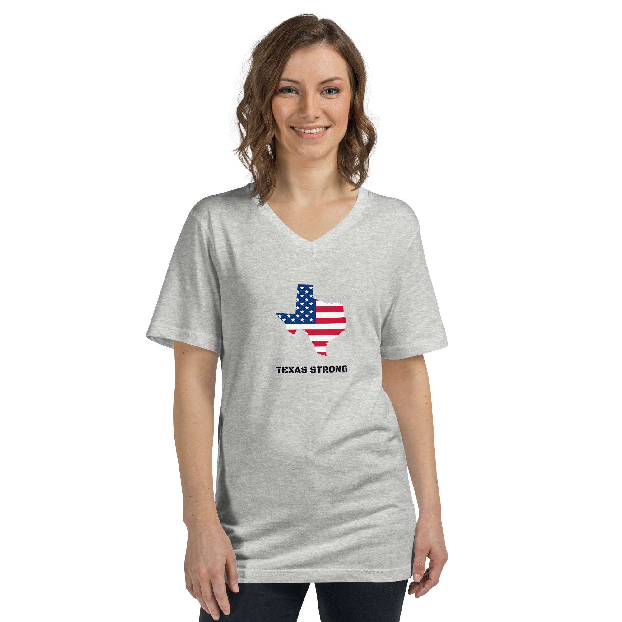 Women's Texas Strong V-Neck T-Shirt - Image 2