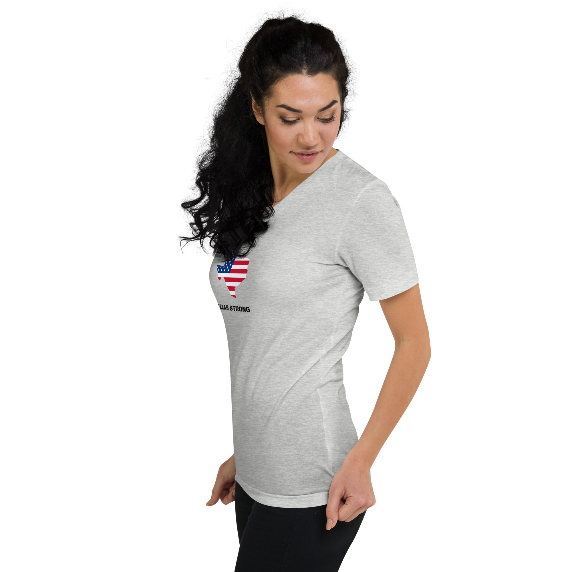 Women's Texas Strong V-Neck T-Shirt - Image 3