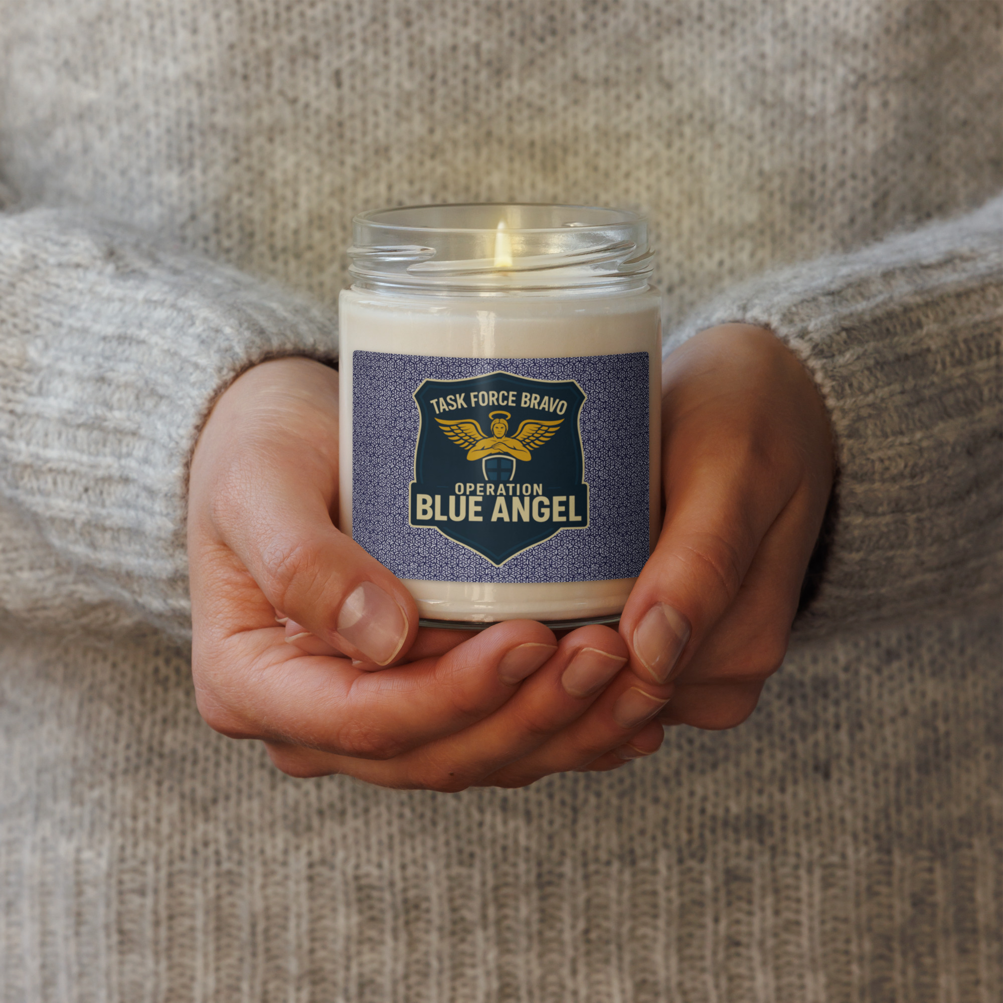 Operation Blue Angel Scented soy candle - Image 2
